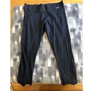 black athletic full length leggings from PINK